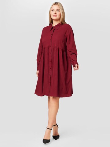 ONLY Carmakoma Shirt dress 'Filopa' in Red: front