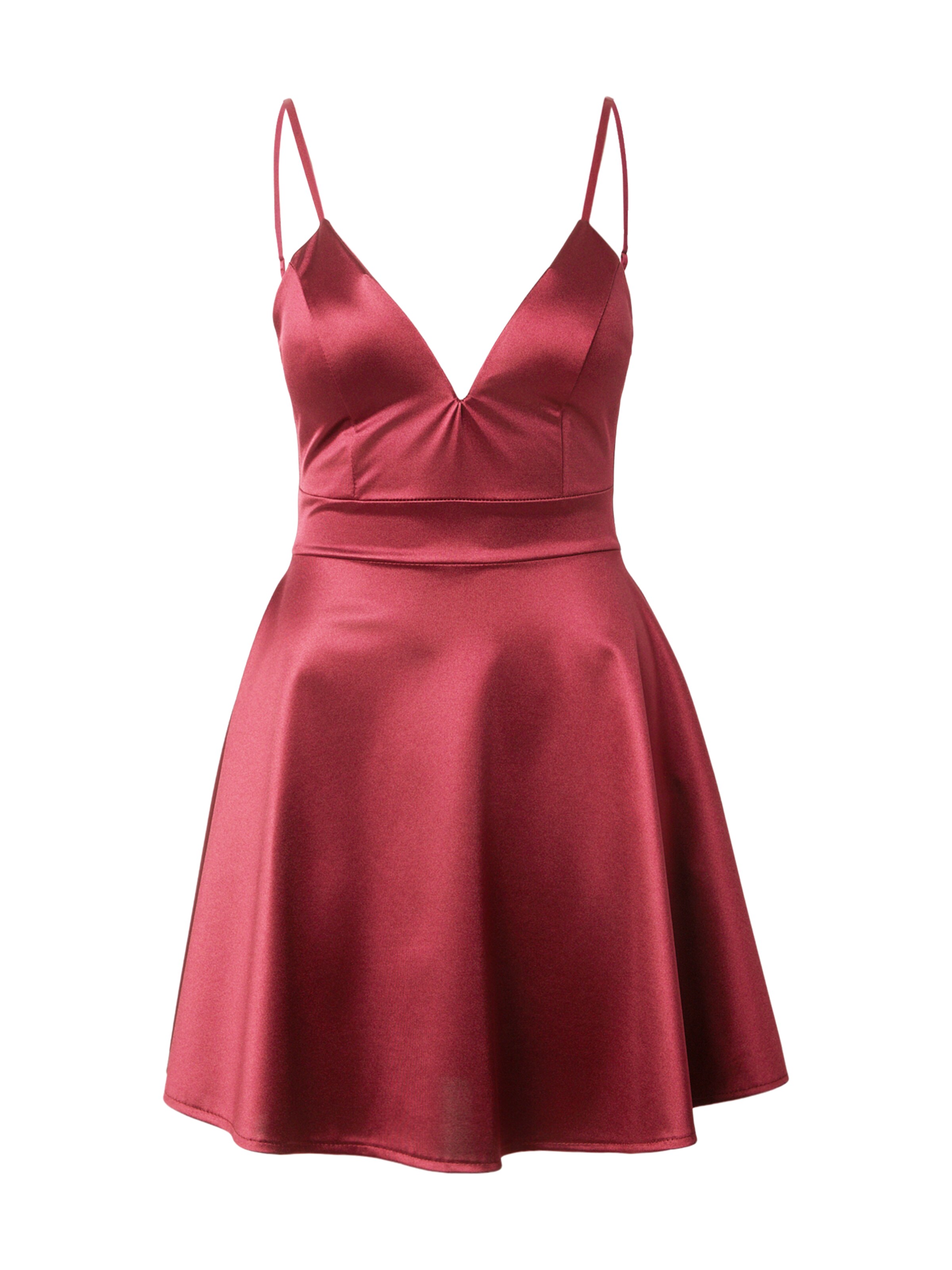WAL G. - Vestido de gala 'ALAIA' en rojo: frente