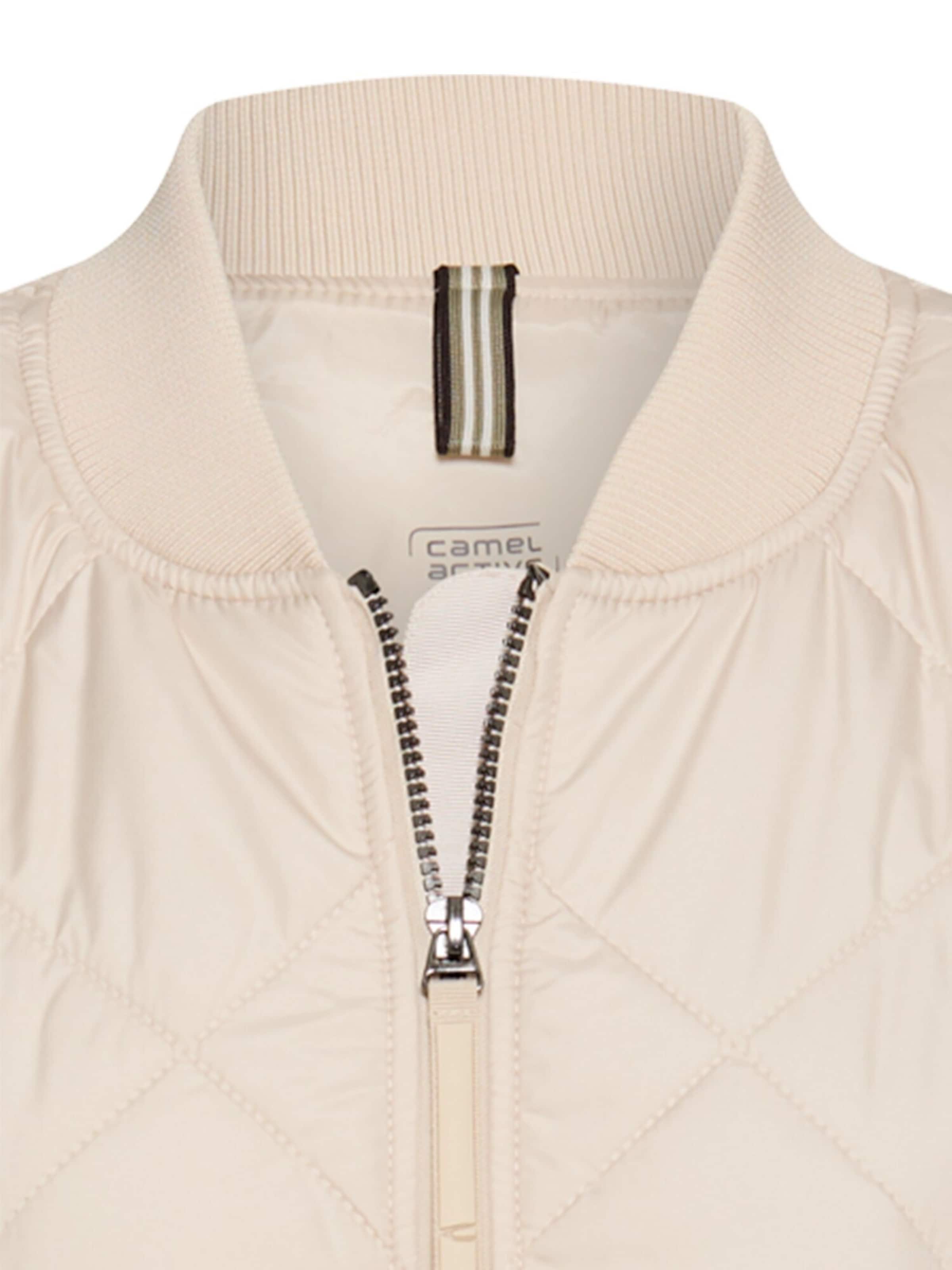 CAMEL ACTIVE Oversize Bomberjacke mit Diamantsteppung in Beige