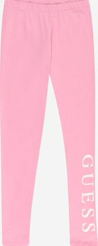 GUESS Legginsy w kolorze różowy: przód