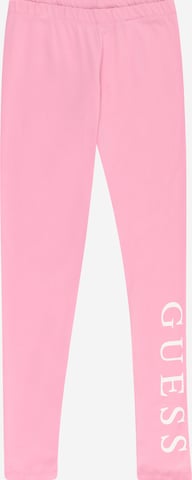 GUESS Skinny Legginsy w kolorze różowy: przód