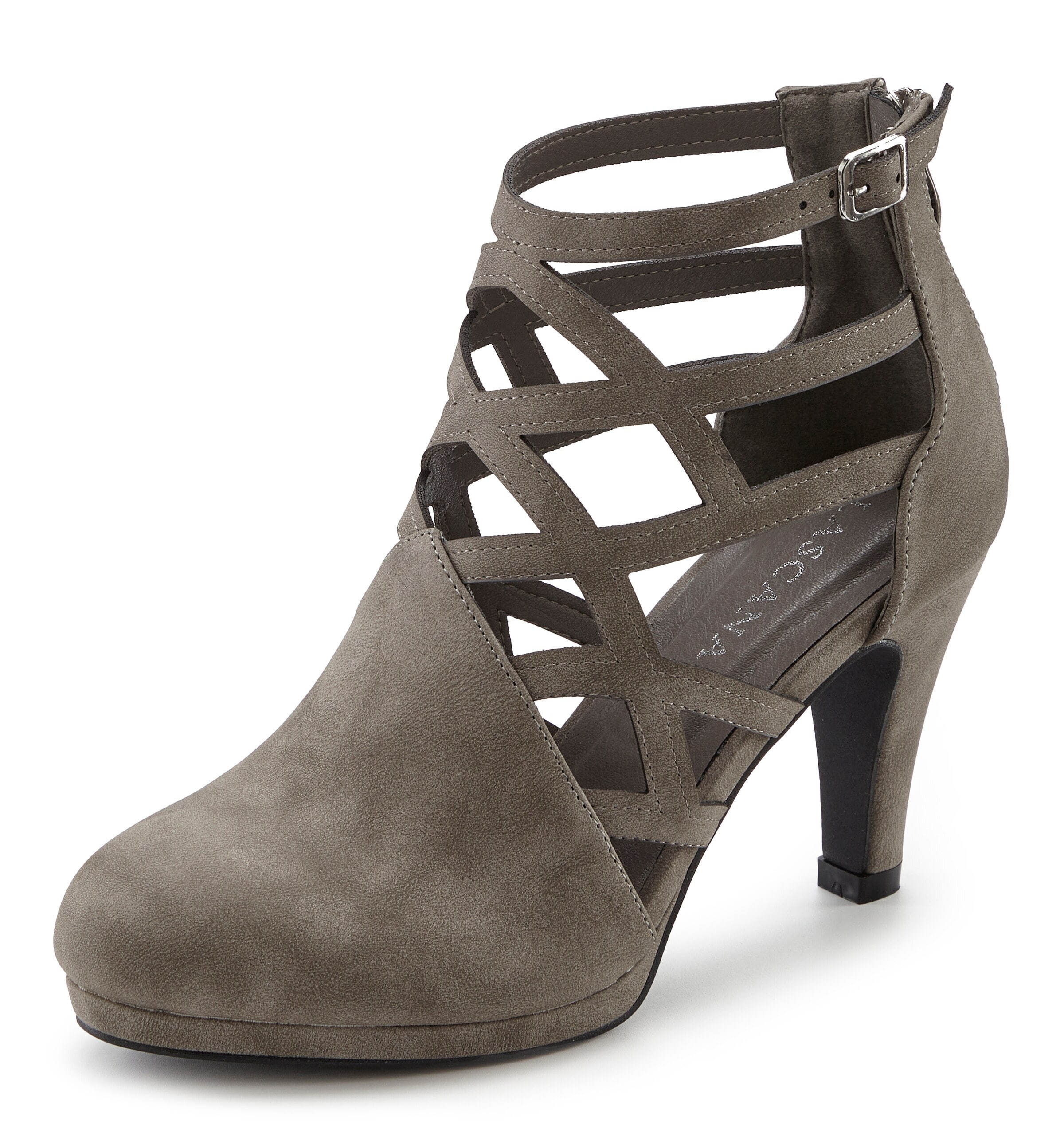 LASCANA Лодочки в Серый: спереди