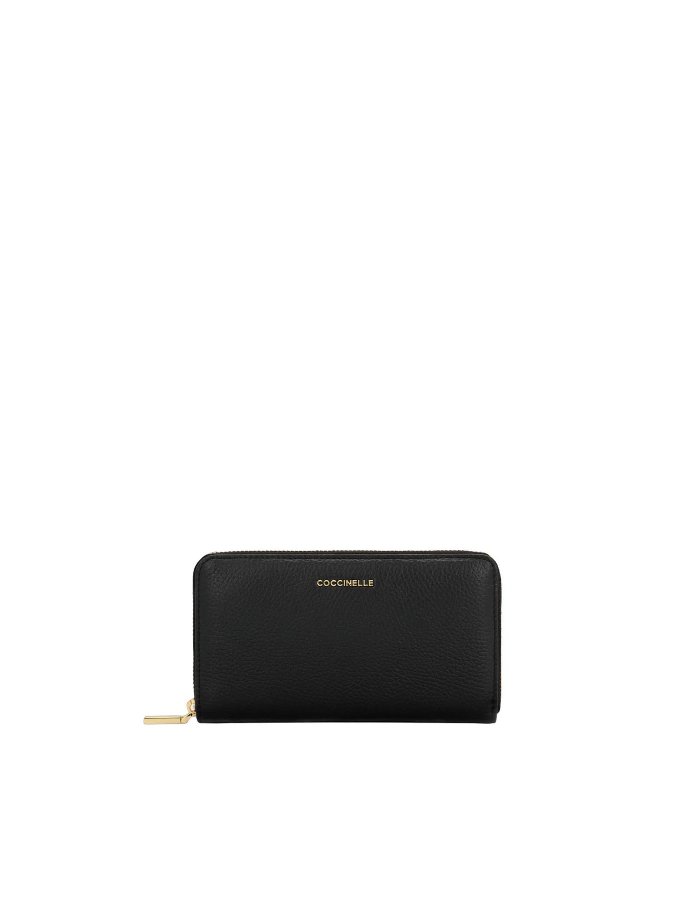 Portamonete 'COCCINELLE METALLIC 9' di Coccinelle in nero: frontale
