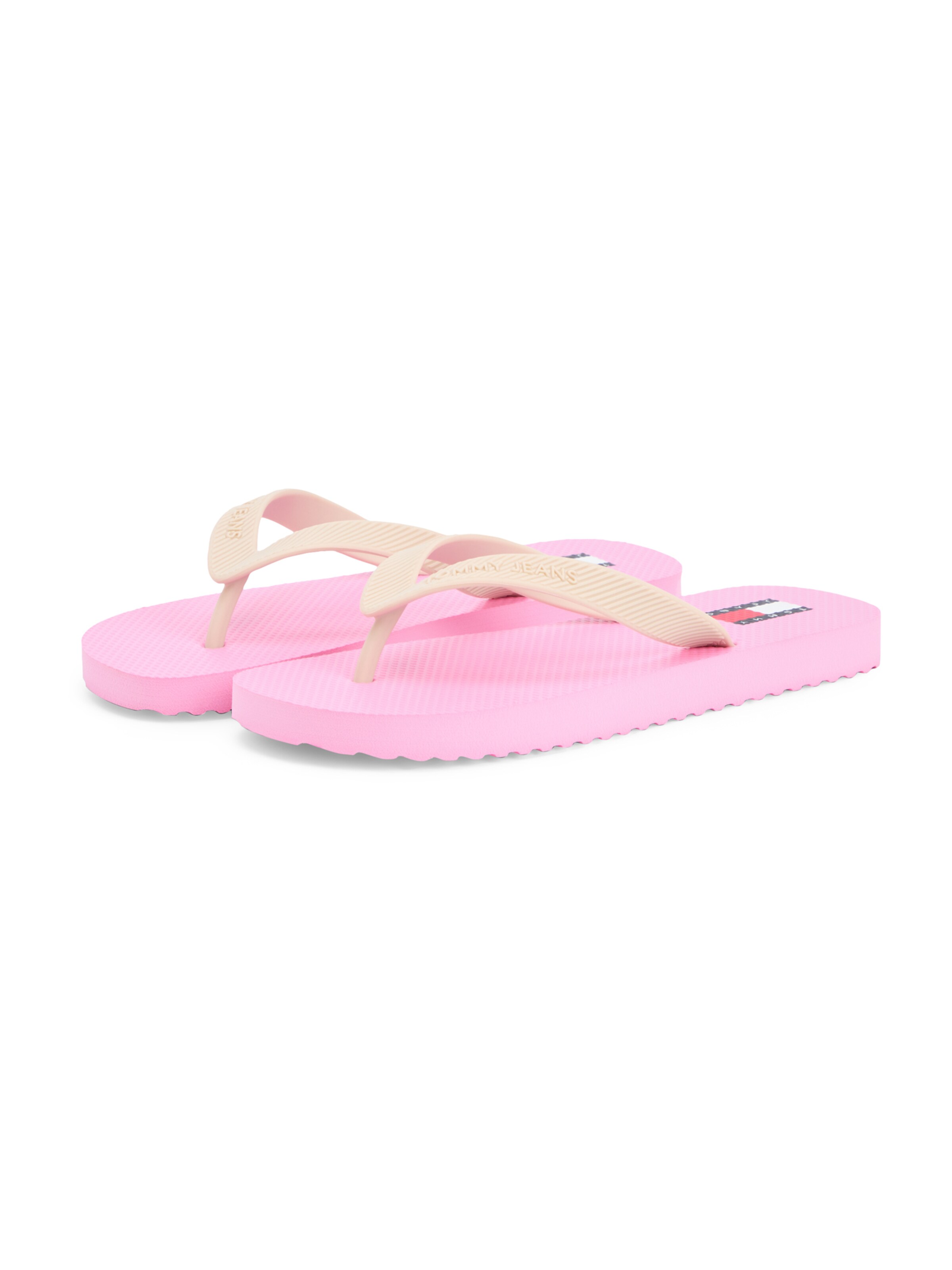 Tongs Tommy Jeans en rose : devant
