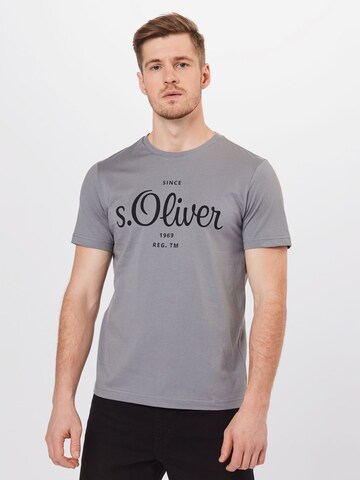 T-Shirt s.Oliver en gris : devant