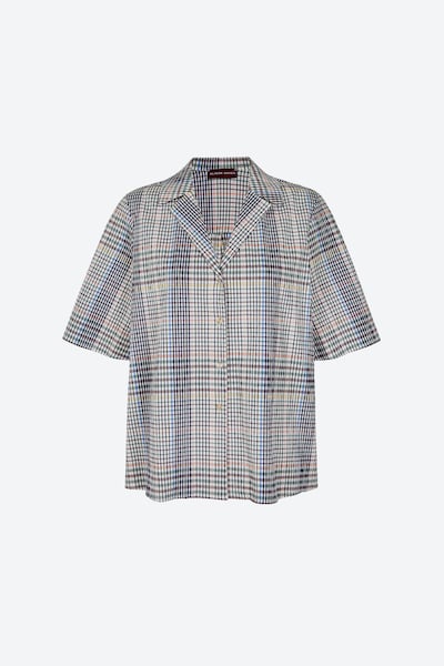 Aligne Blouse 'Frenchie Resort' in Beige / Blue / Marine blue / Red, Item view
