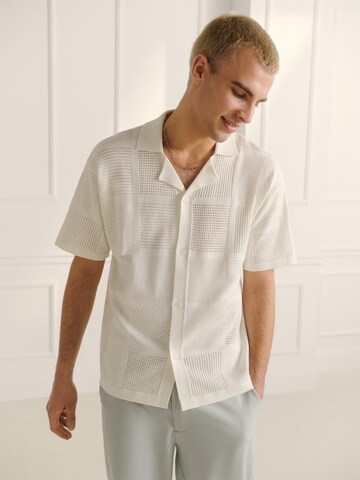 Guido Maria Kretschmer Men Shirt 'Luca' in White: front