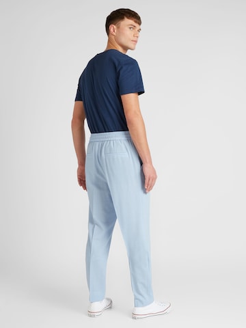 HUGO Red Slim fit Pleat-front trousers 'Howard231X' in Blue