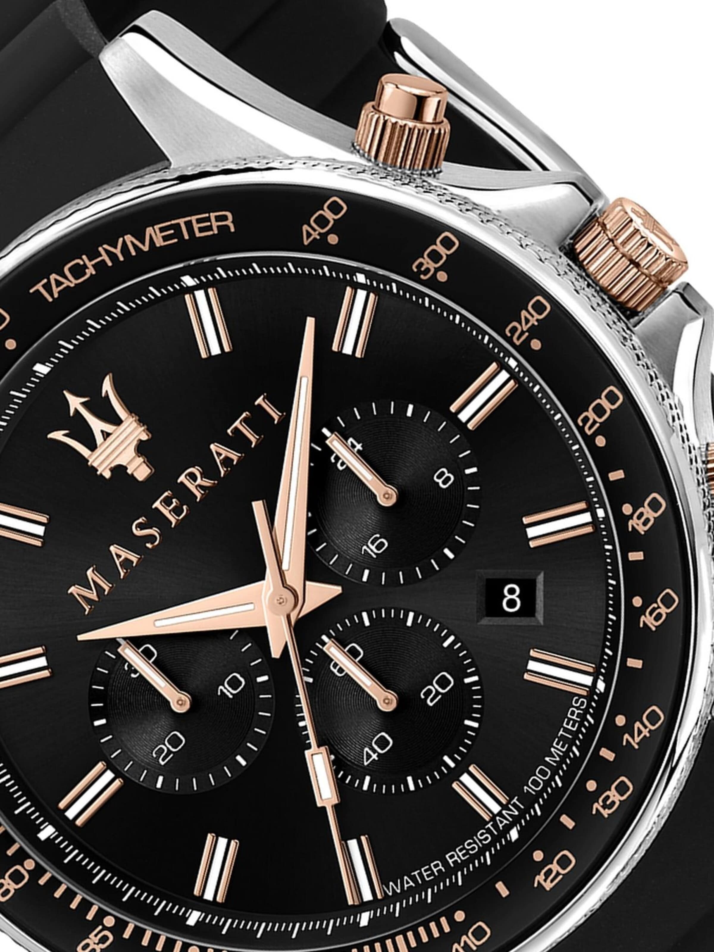Maserati Analoog horloge in Zwart