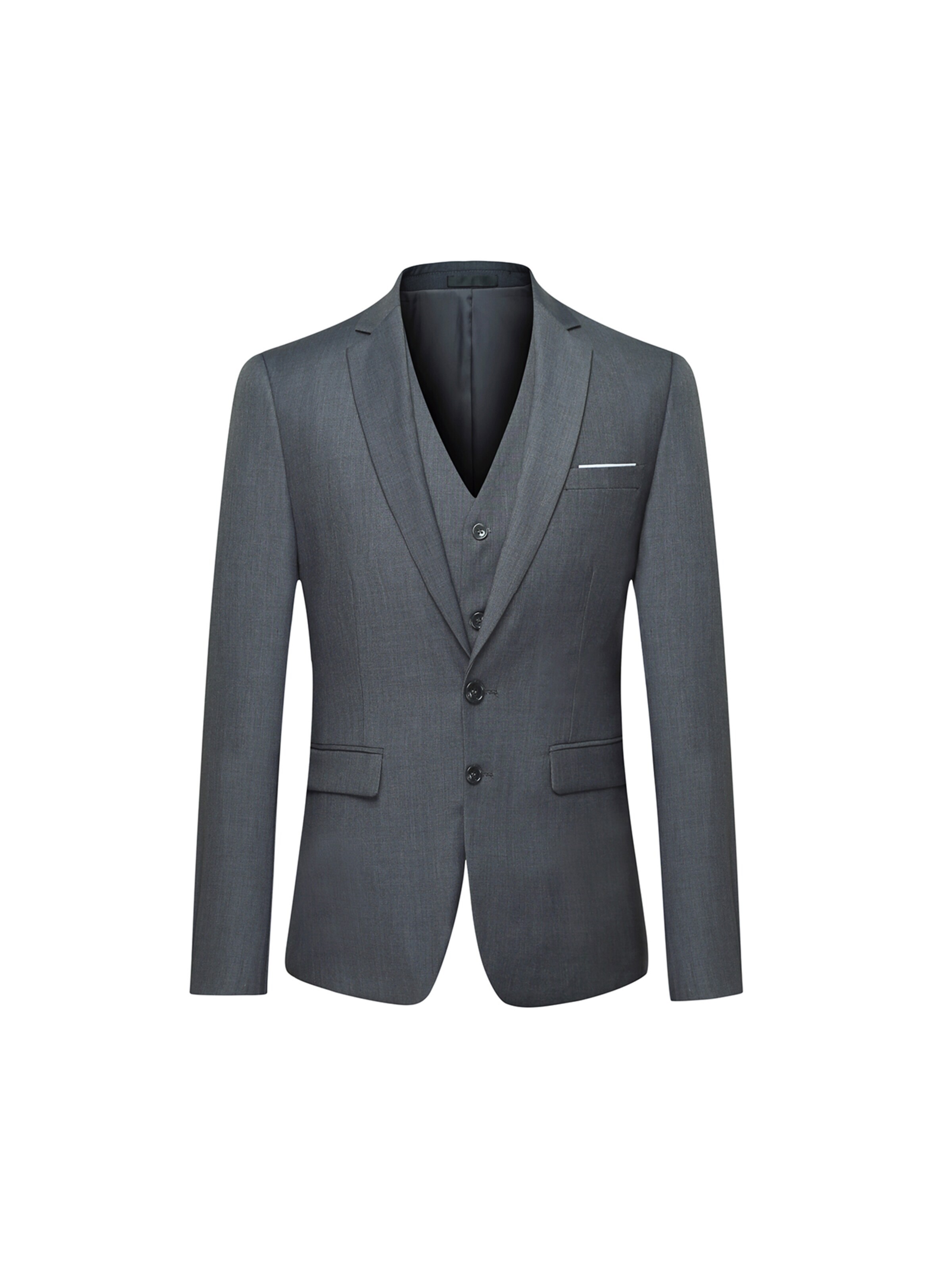YOUTHUP Slim fit Suit 'Schlicht' in Grey