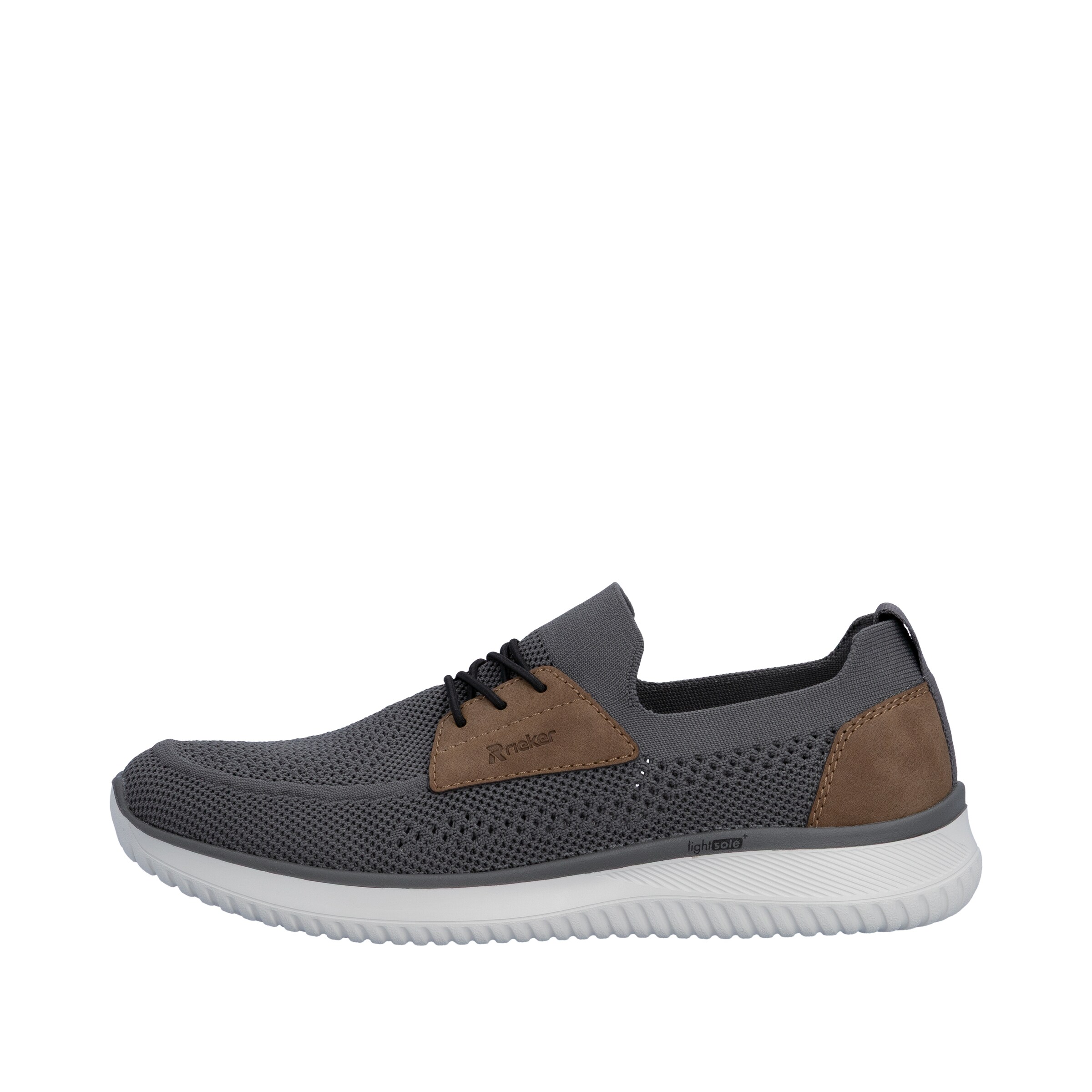 Chaussure à lacets Rieker en gris