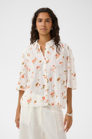 SOAKED IN LUXURY Bluse 'Bianca' i hvid: forside