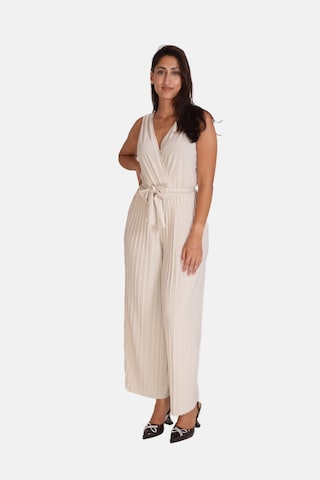 Tuta jumpsuit di Elara in beige