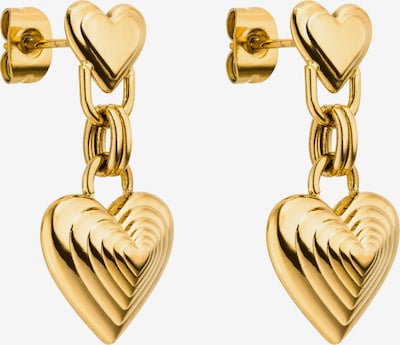 PURELEI Ohrringe 'Whispering Hearts' in gold, Produktansicht
