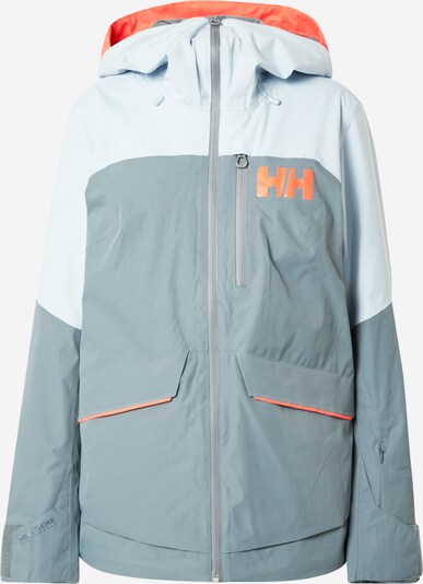 Geacă outdoor 'POWCHASER LIFALOFT' HELLY HANSEN pe albastru deschis / gri / portocaliu, Vizualizare produs
