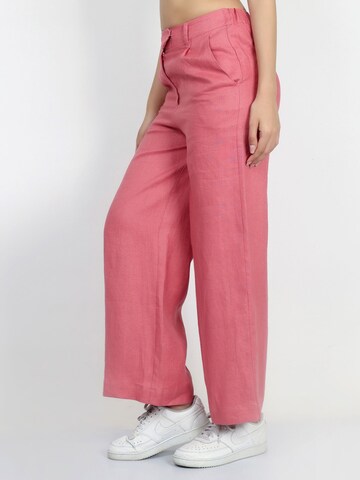 VICCI Germany Regular Leinenhose mit praktische Eingrifftaschen in Pink