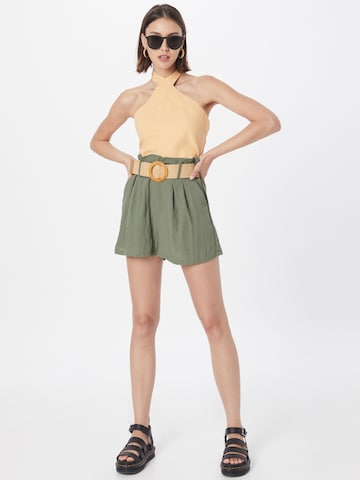 ZABAIONE Wide leg Pleat-Front Pants 'Vira' in Green