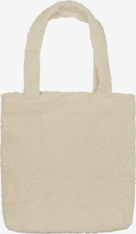 styleBREAKER Shoulder Bag 'Teddyfell Beuteltasche' in Beige: front