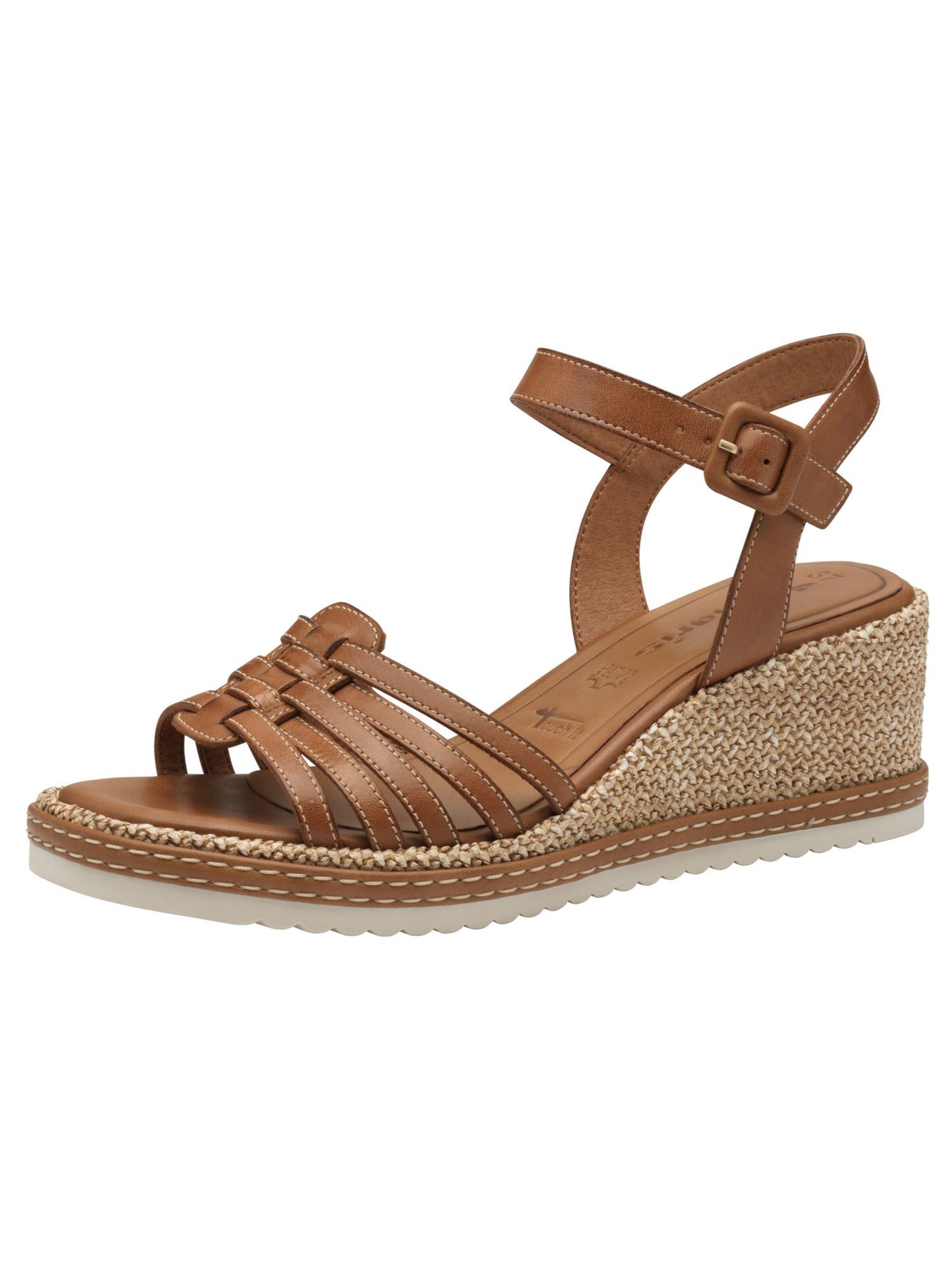 Sandales Tamaris en marron : devant