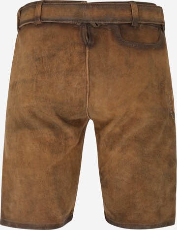 Krüger Buam Regular Traditional pants 'Diego' in Brown