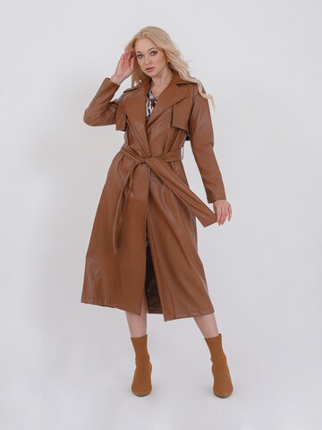 FRESHLIONS Between-Seasons Coat 'Lago' in Brown