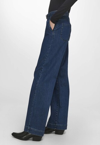 Laura Biagiotti Roma Wide Leg Jeans in Blau