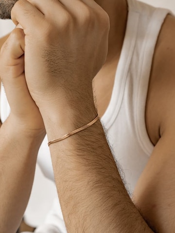 Hey Happiness Armband 'Serpent Flat' in Gold