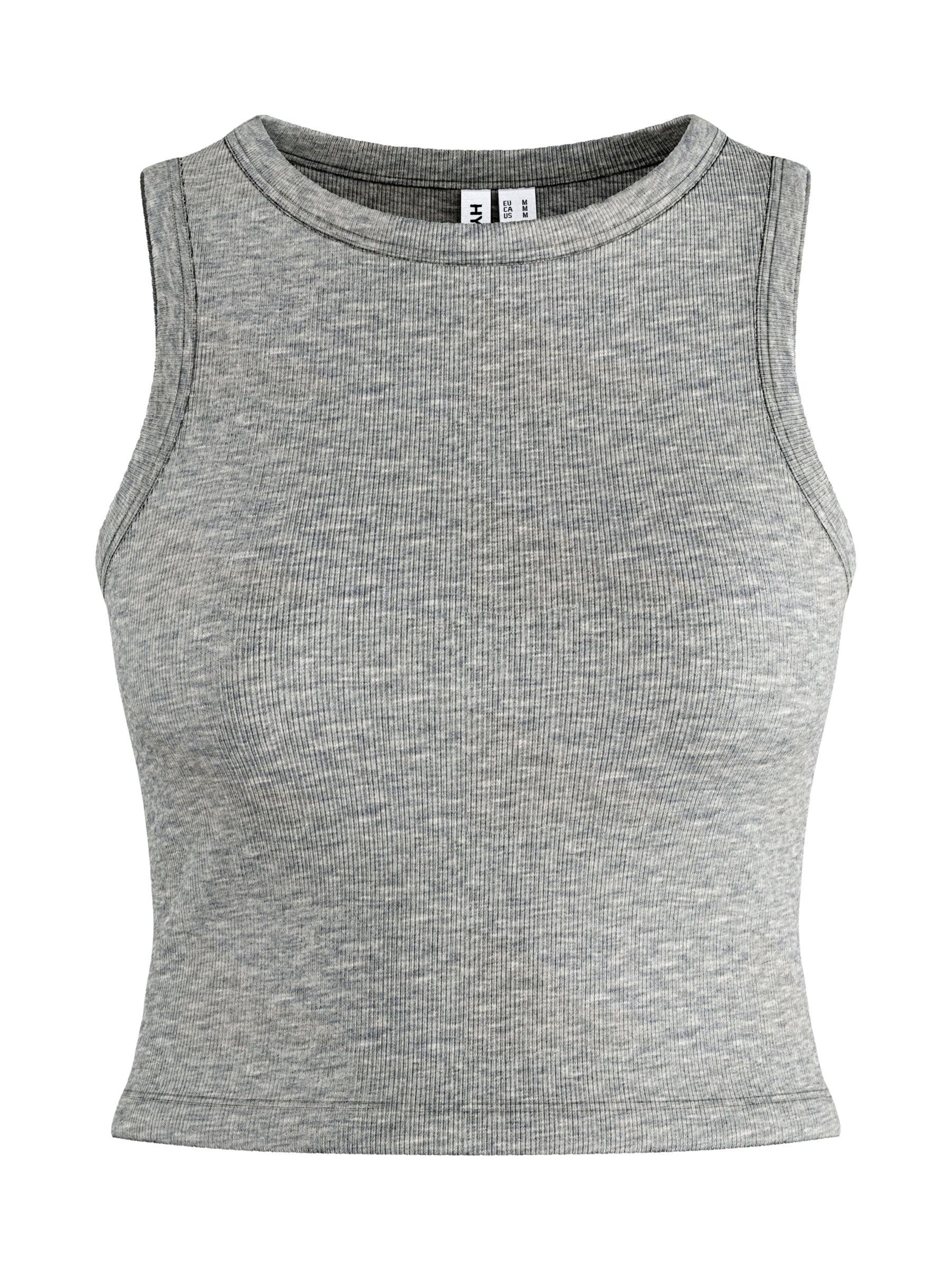 Top 'Felicia' di HYPEDROP in grigio: frontale