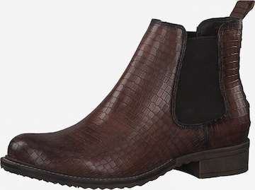 TAMARIS Chelsea boots in Brown: front