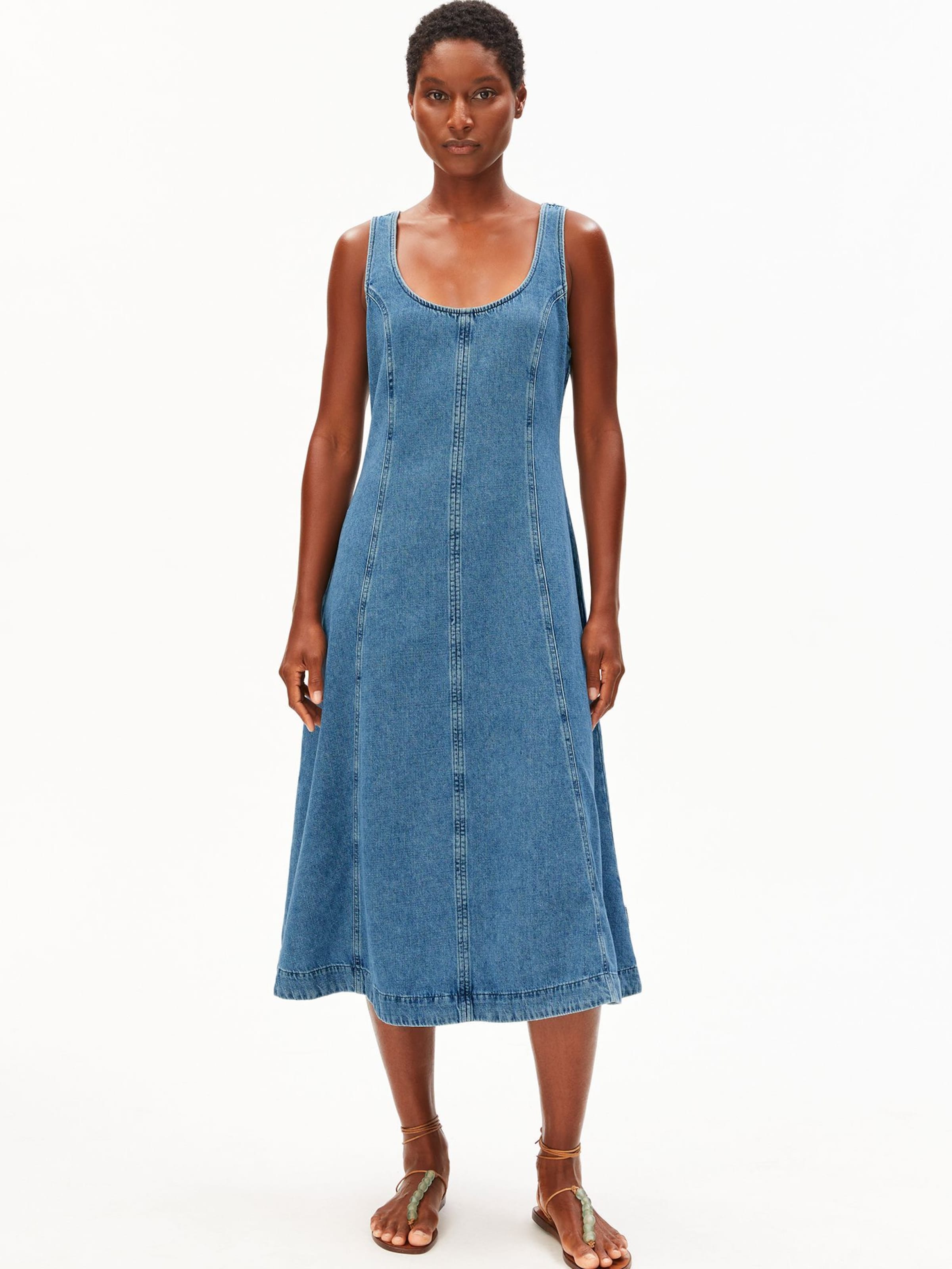 ARMEDANGELS Jurk in Blauw: voorkant