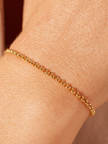 Lucardi Armband 'Klassisch' in Goud: voorkant