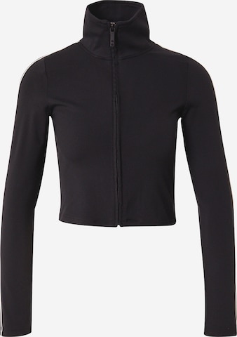 Cotton On Athletic Zip-Up Hoodie in Black: front