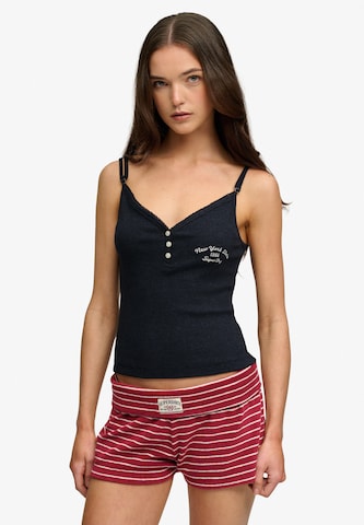 Haut Superdry & Co en bleu : devant