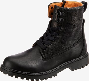 Lumberjack - Botas con cordones ' River' en negro: frente