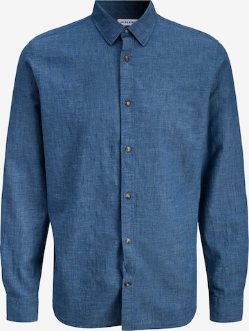Coupe regular Chemise 'JJESUMMER' JACK & JONES en bleu : devant