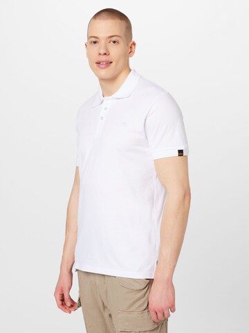 T-Shirt ALPHA INDUSTRIES en blanc : devant