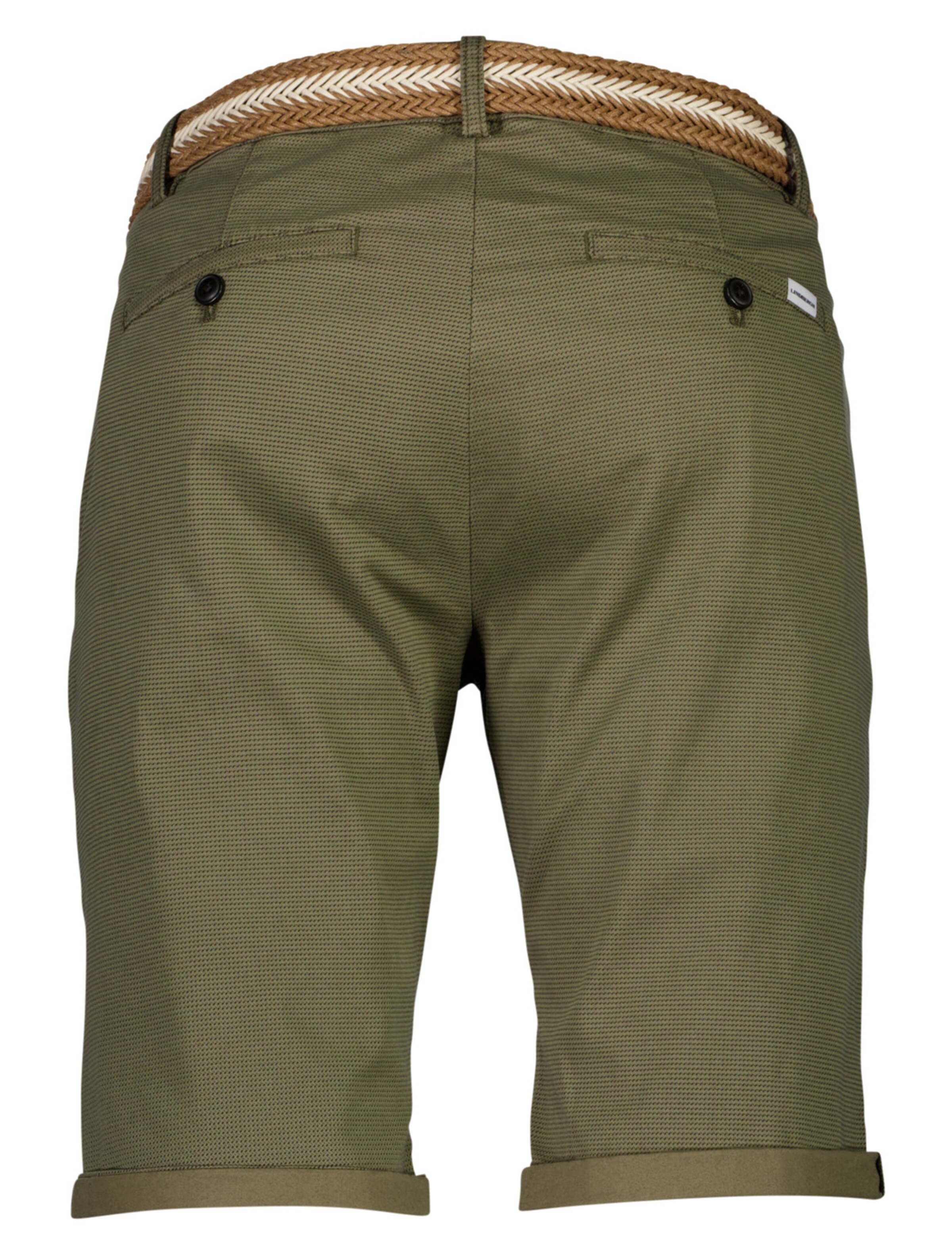 Lindbergh Regular Chino Pants 'Superflex' in Green