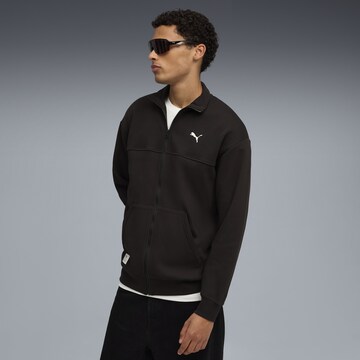 PUMA Sweatjacke 'Class Pinnacle' in Schwarz: Vorderseite