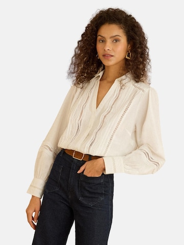 love & roses Bluzka w kolorze biały: przód