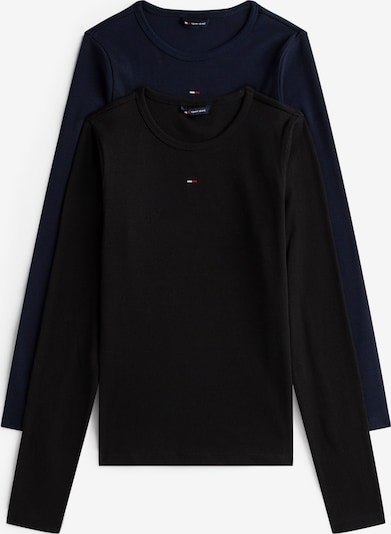 Tommy Jeans Majica 'ESSENTIAL' u morsko plava / crna, Pregled proizvoda