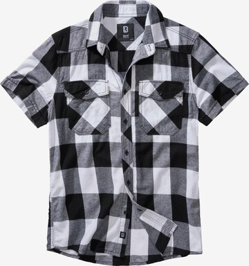 Brandit Regular fit Button Up Shirt in Black: front
