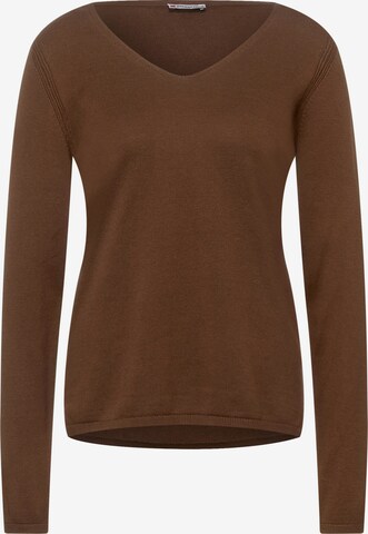 STREET ONE Pullover in Braun: front