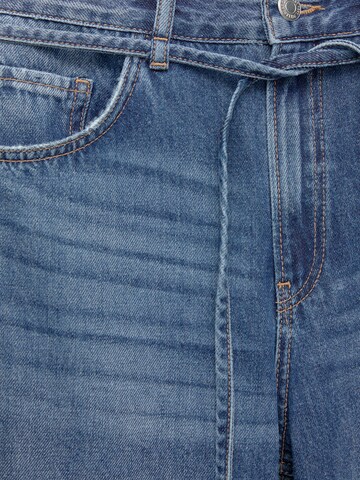 Pull&Bear Wide Leg Jeans in Blau