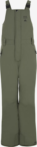 PROTEST Regular Outdoor Pants 'Piton' in Green: front