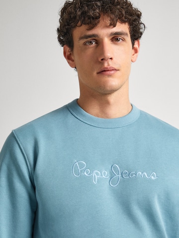 Pepe Jeans Sweatshirt 'JOE' i blå