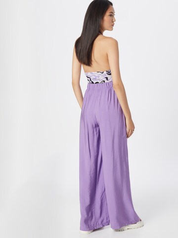 Nasty Gal Wide leg Broek in Lila