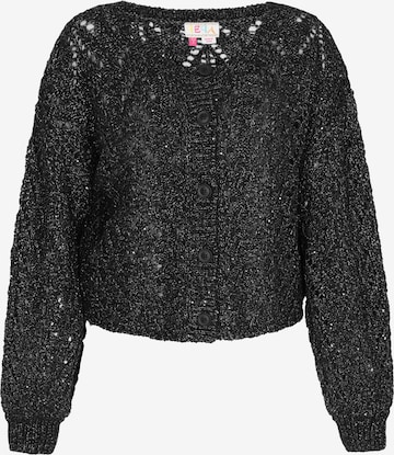 IZIA Gebreid vest in Zwart: voorkant