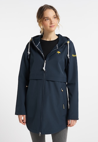 Schmuddelwedda Raincoat in Blue: front