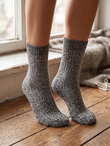 sockenkauf24 Sokken 'Norweger Wollsocken' in Grijs