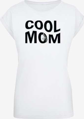 Merchcode Shirt 'Mothers Day - Cool Mom' in White: front